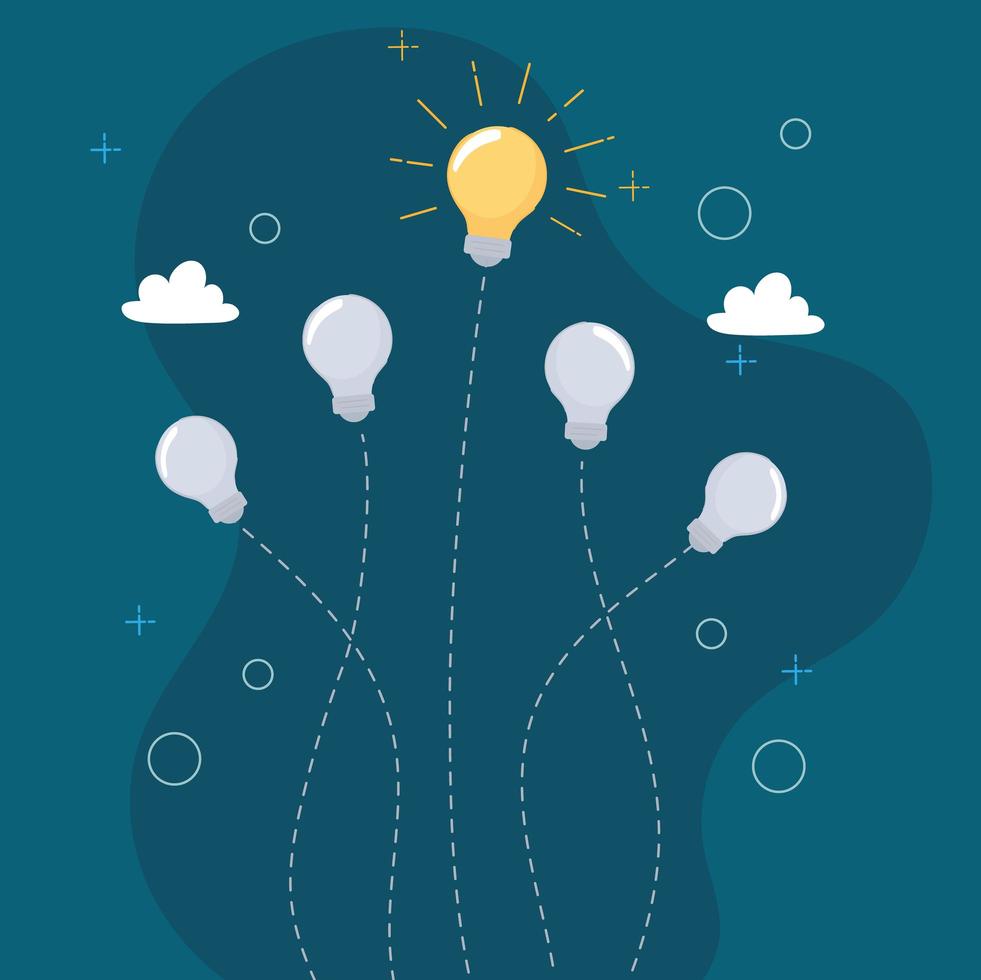idea and think different vector