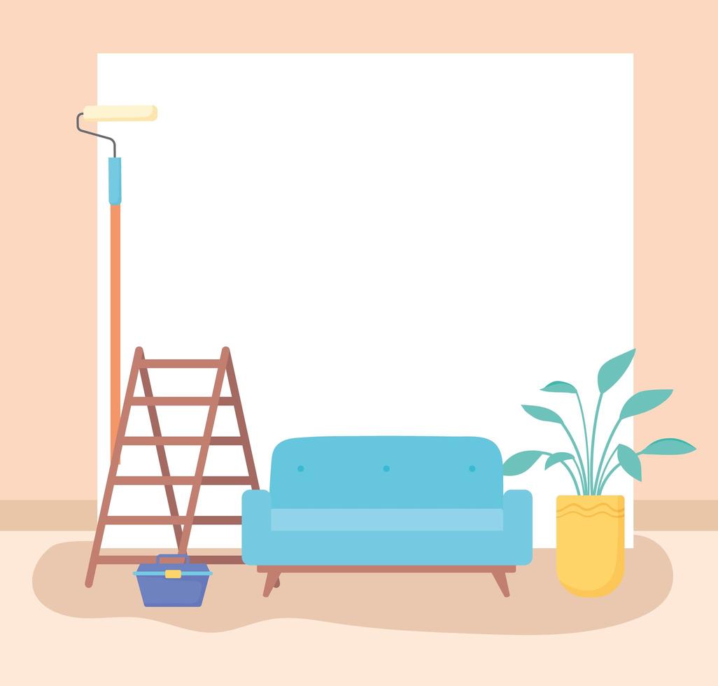 home improvement painting vector