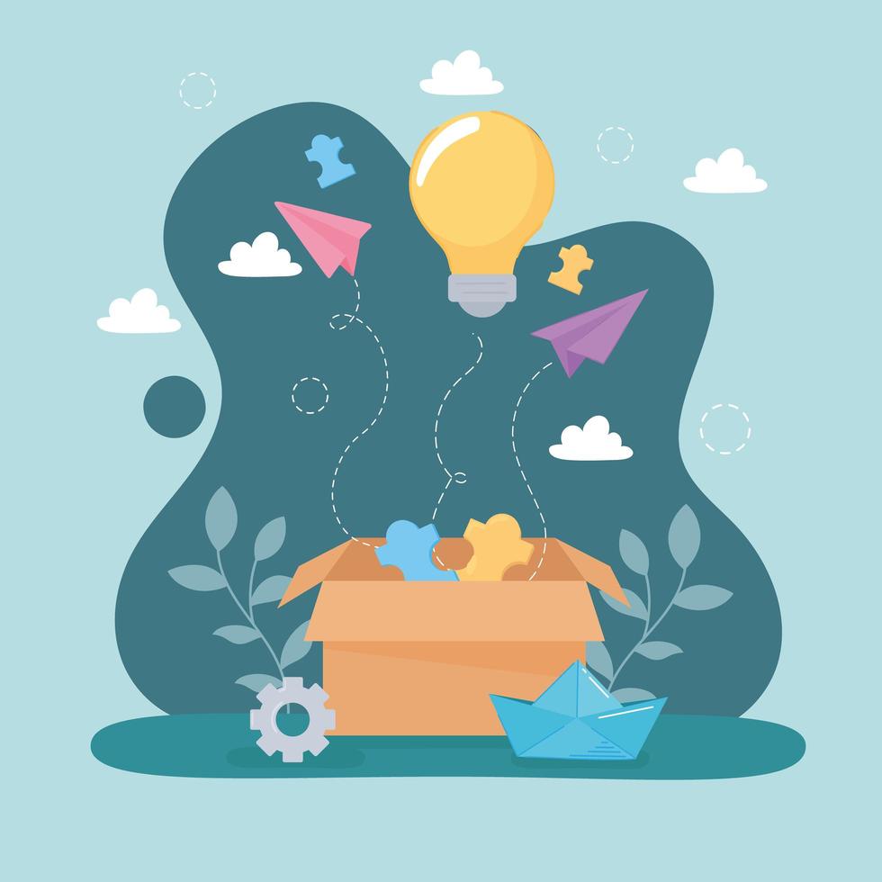 think out of box vector