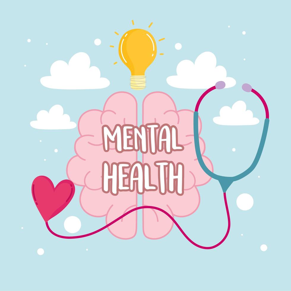 mental health medicine vector