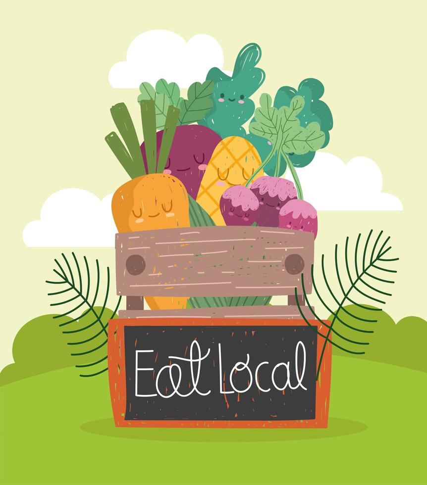 eat local market vector