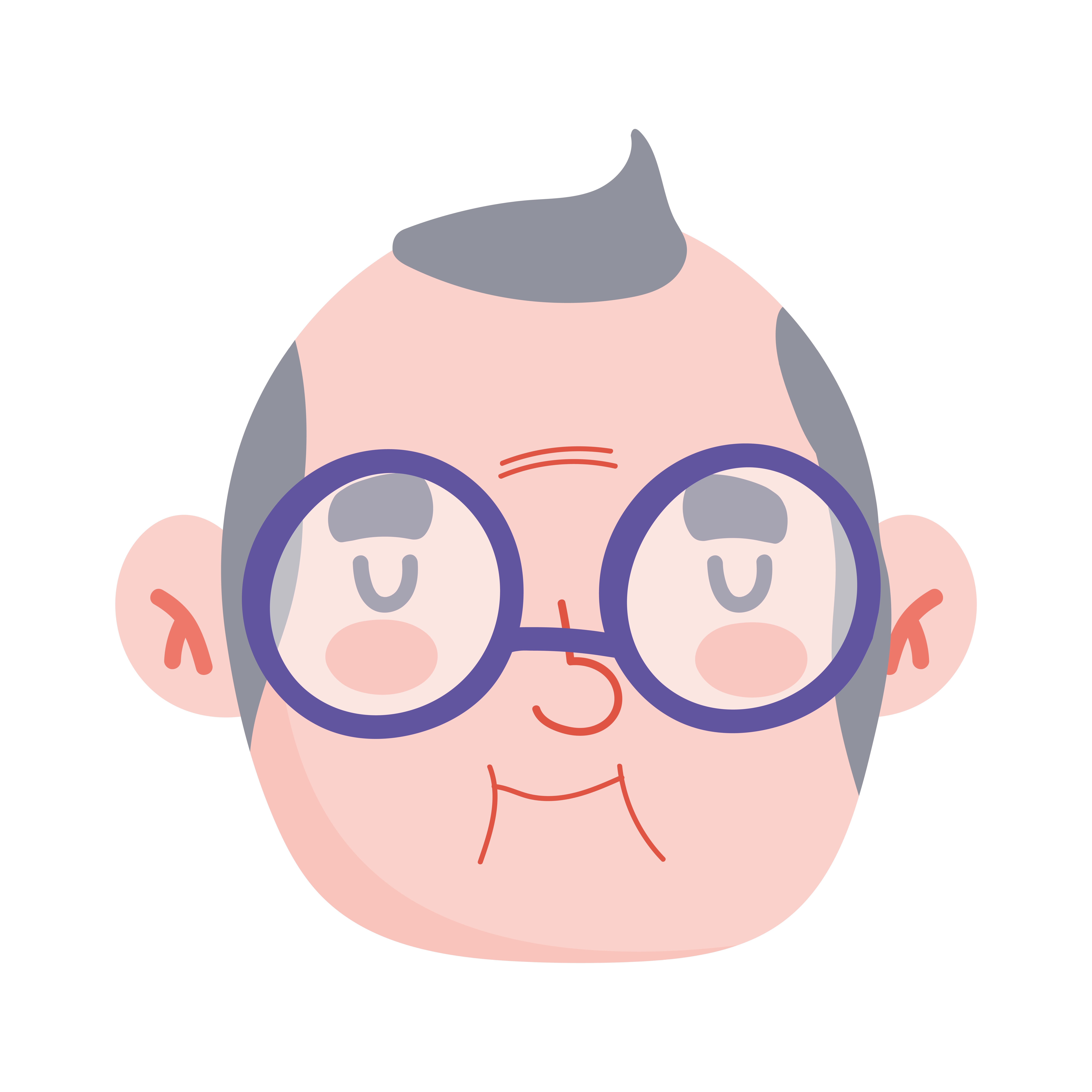 grandfather face with glasses 3745340 Vector Art at Vecteezy