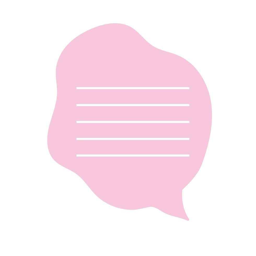 speech bubble, message text communication cartoon vector