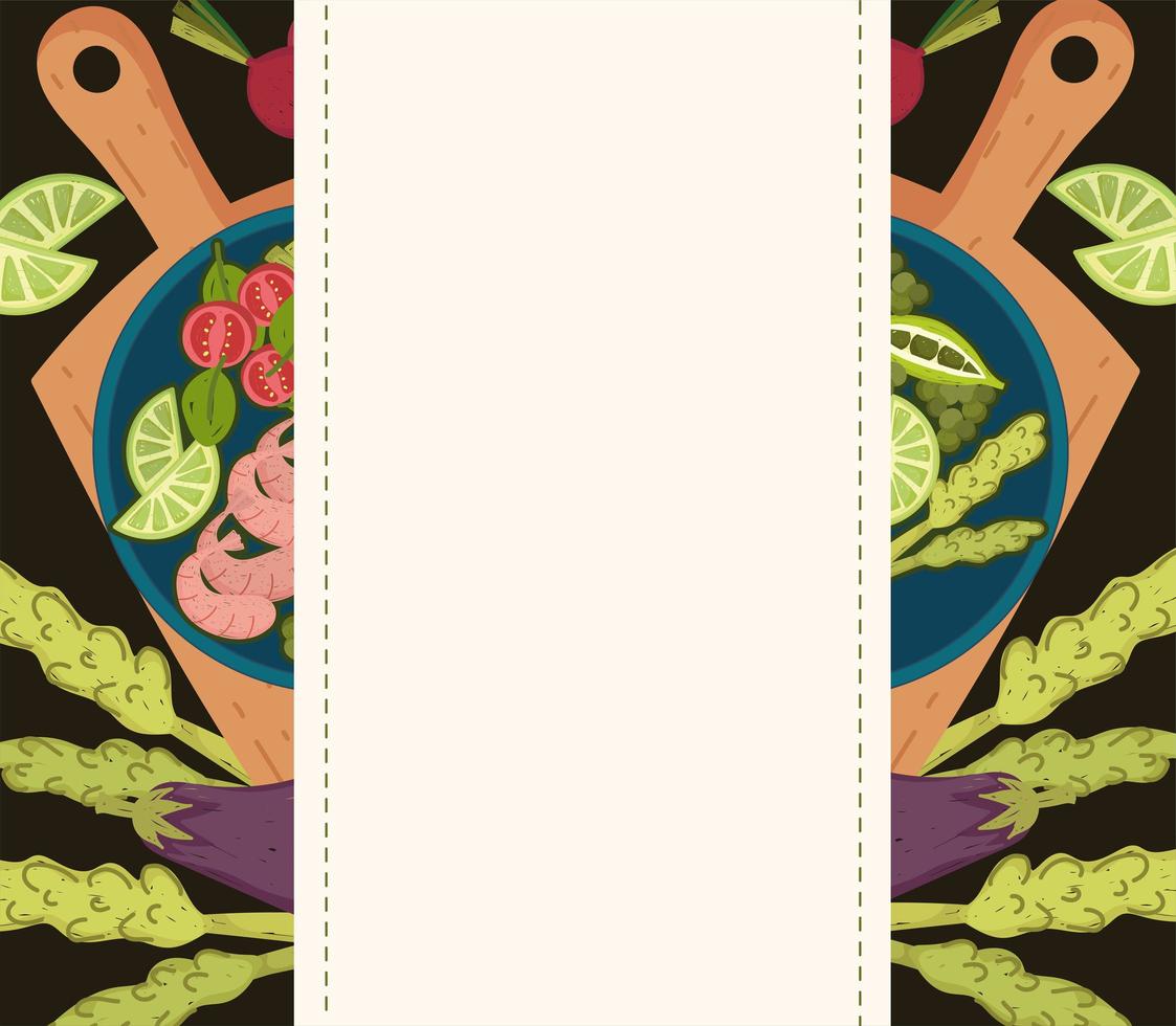 healthy food banner vector