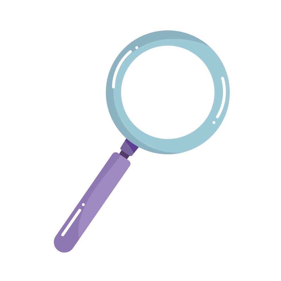 magnifying glass discovery vector