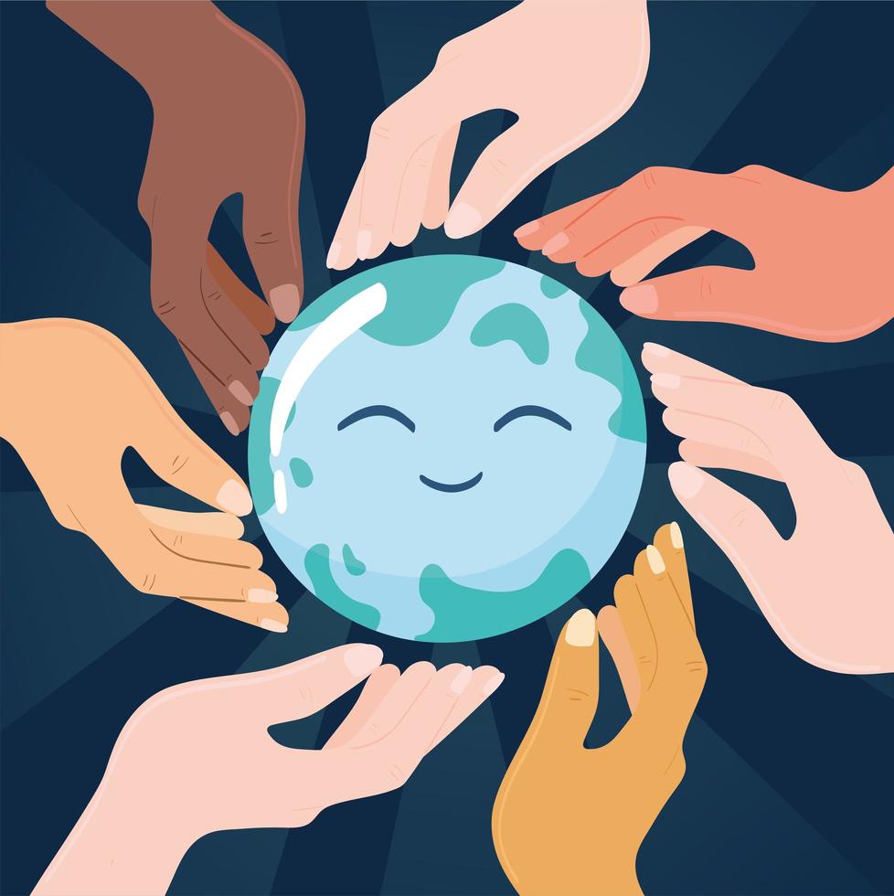 international peace earth globe vector