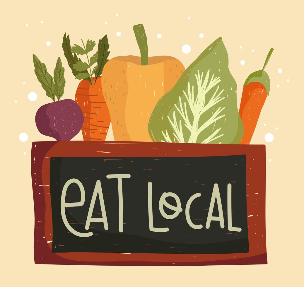 eat local market vector