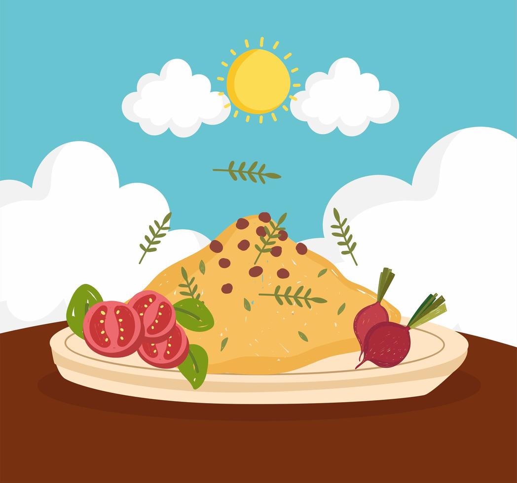 menu healthy food vector