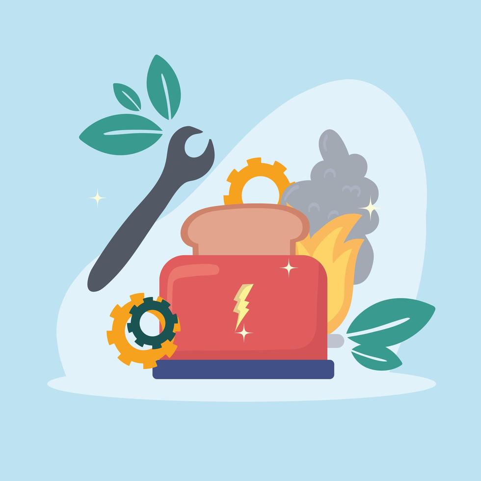 repair tool and appliance vector