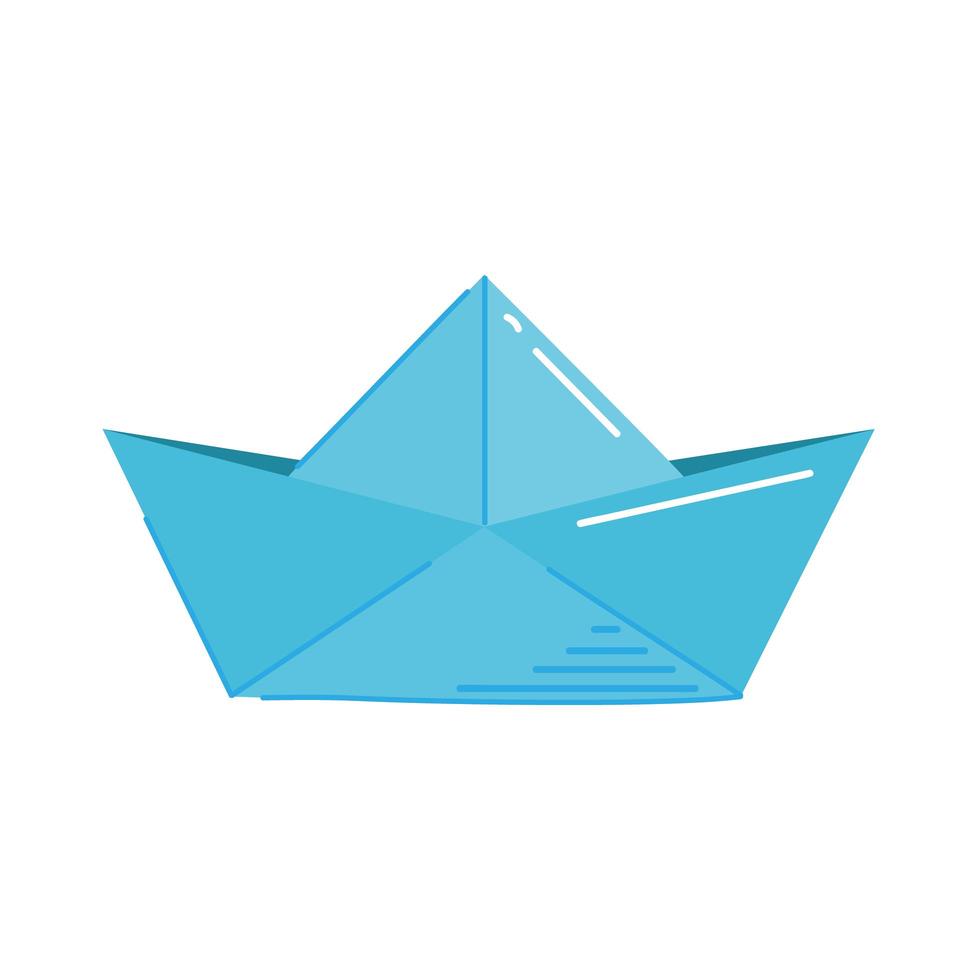 creative paper boat vector