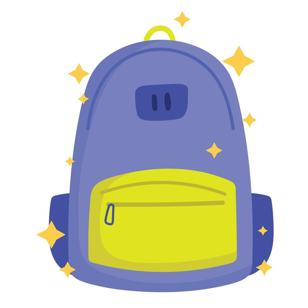 school bag isolated vector design