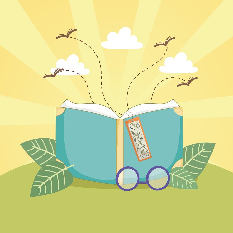 book read imagination vector