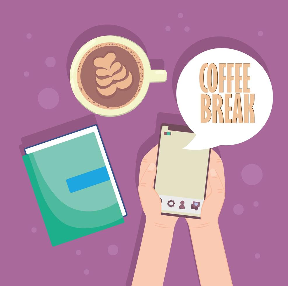 coffee break concept vector