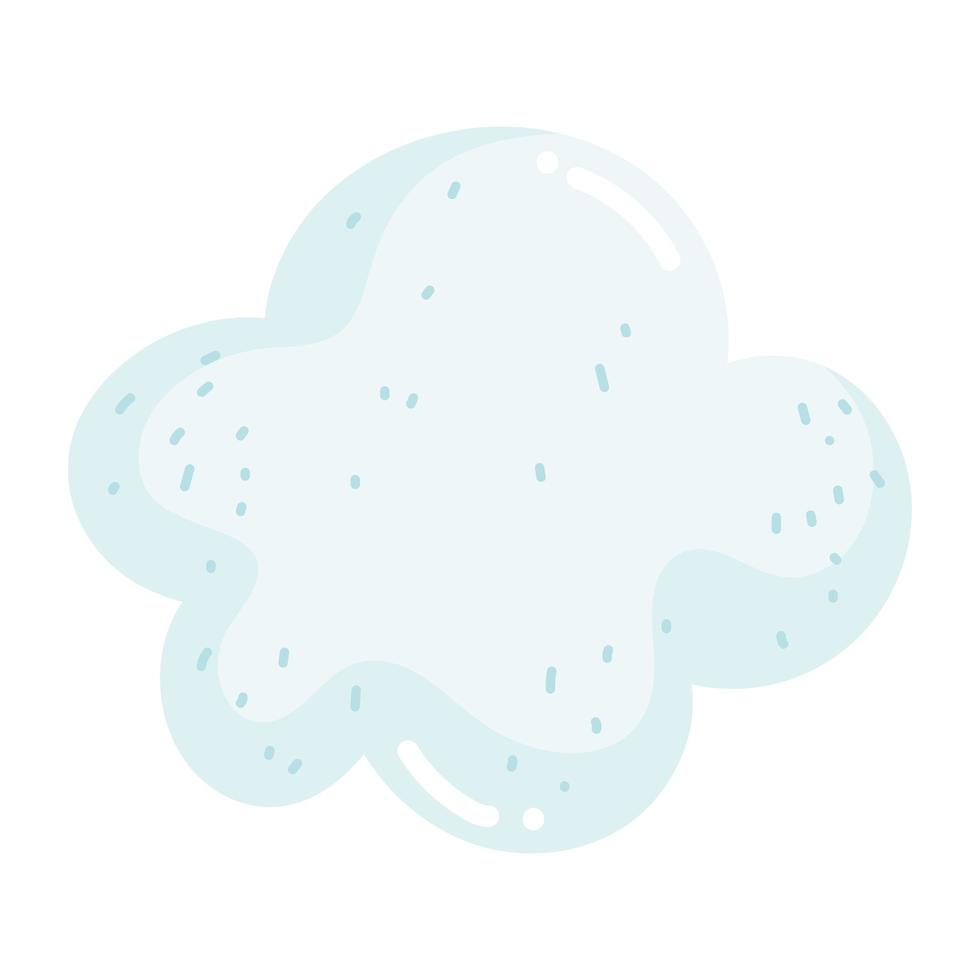 cartoon cloud sky icon in isolated style vector