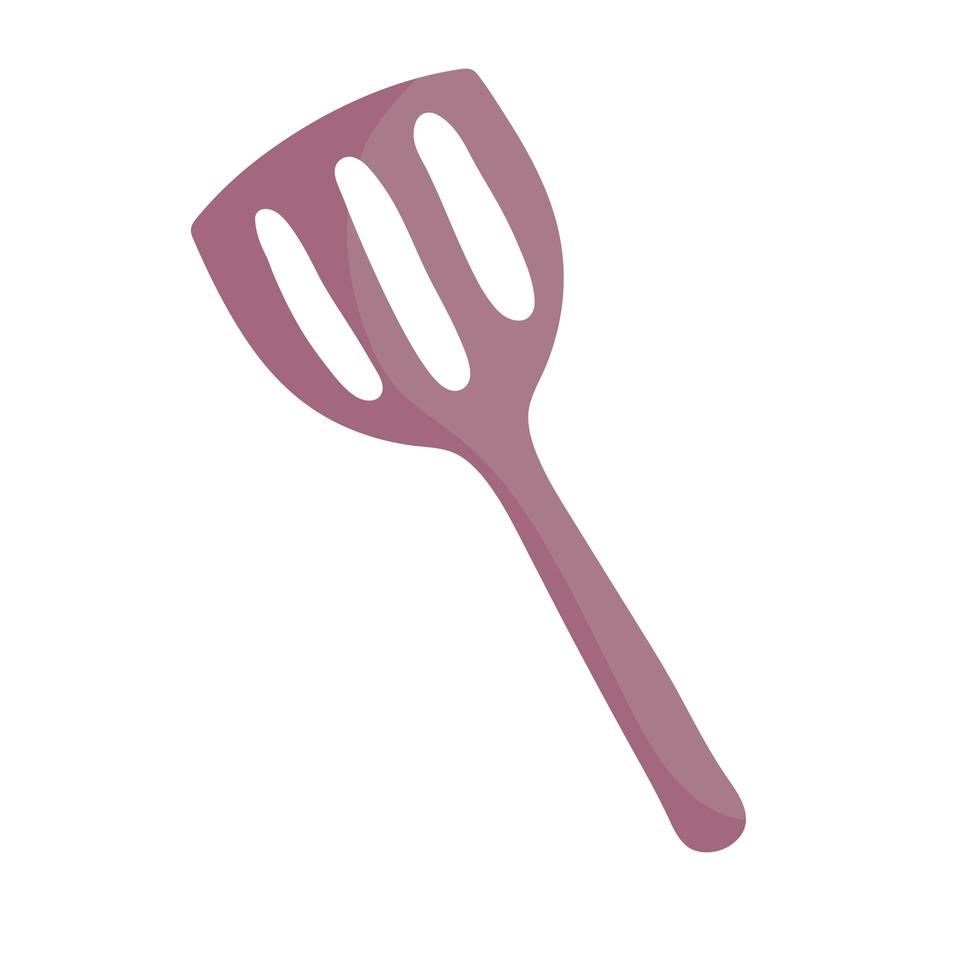 cooking spatula utensil cutlery in cartoon style vector