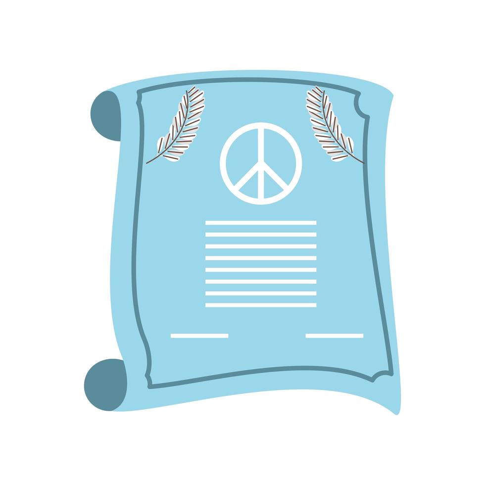 parchment declaration of peace vector