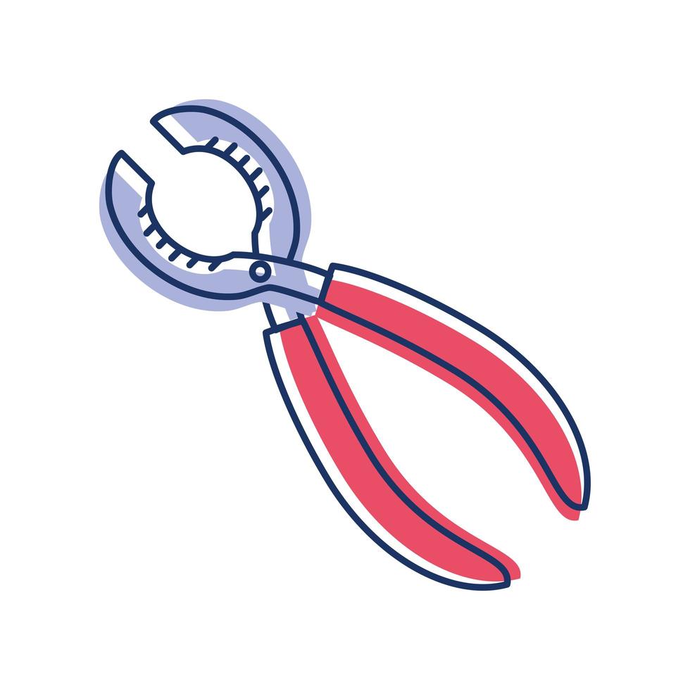 pliers tool icon vector