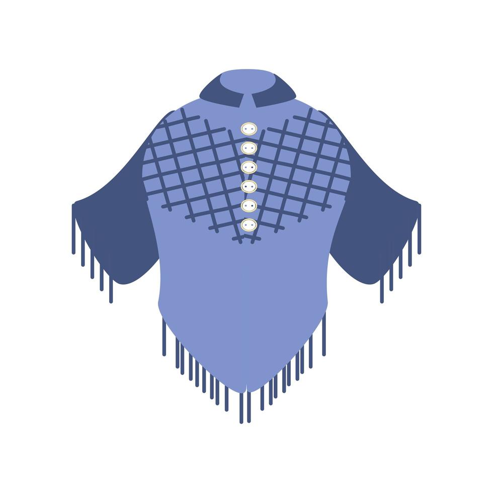 knitted winter outerwear vector