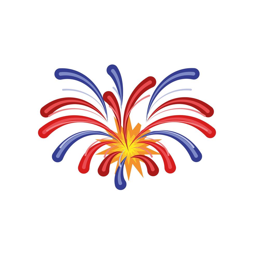 celebrating fireworks festive vector