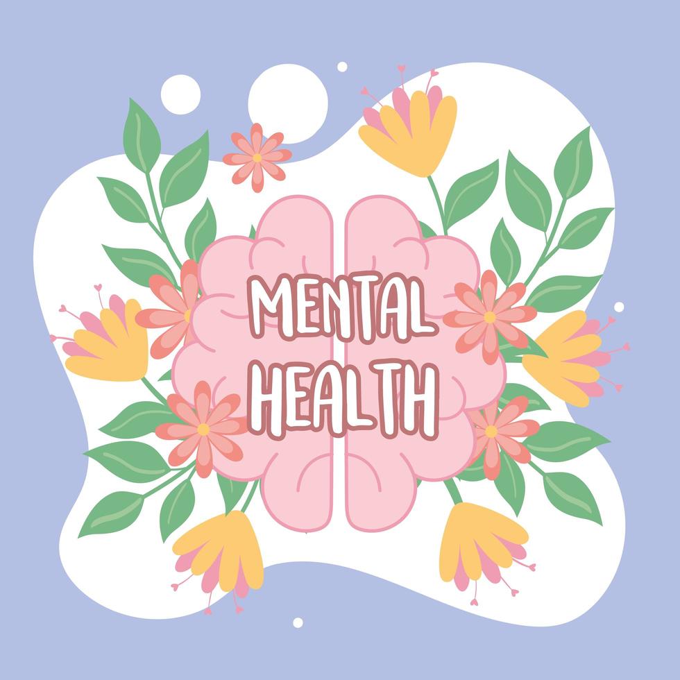 mental health campaing vector