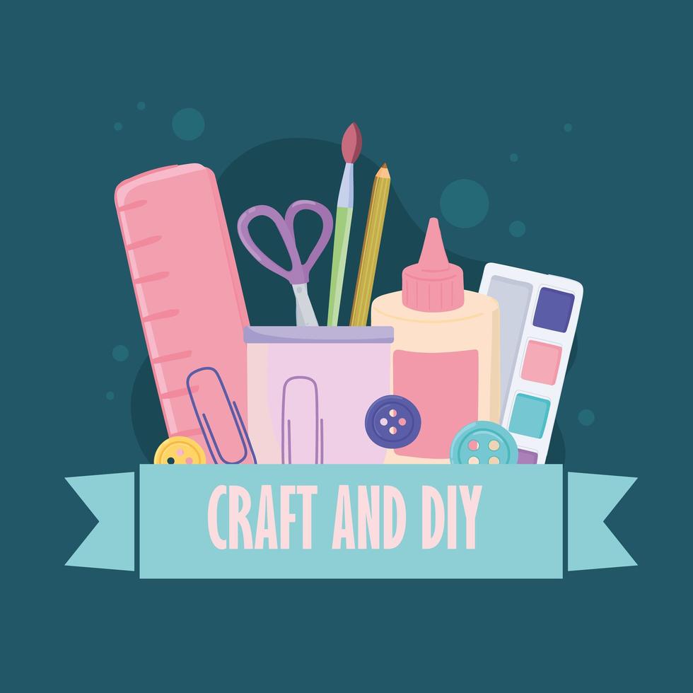 craft and diy poster vector