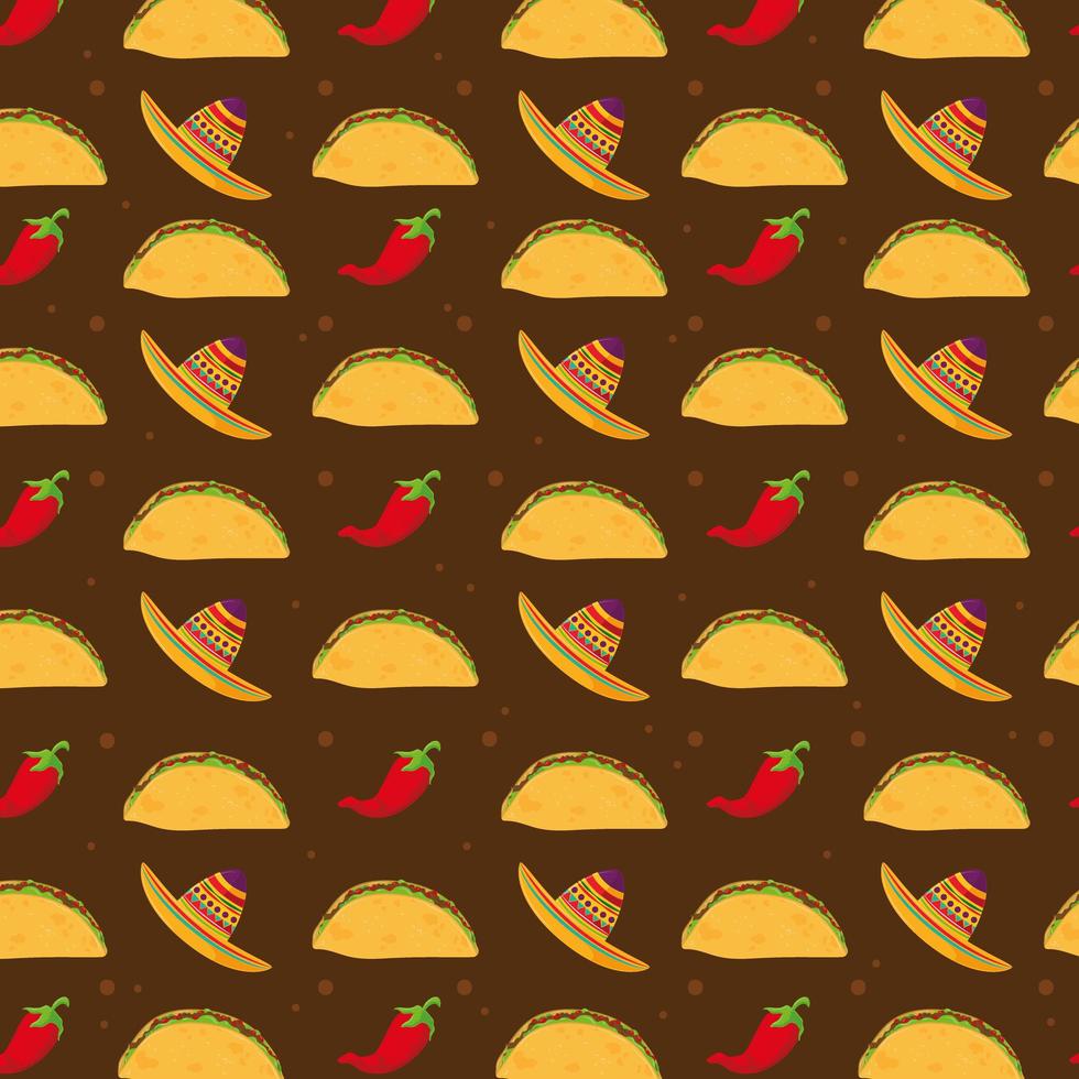 tacos comida mexicana vector