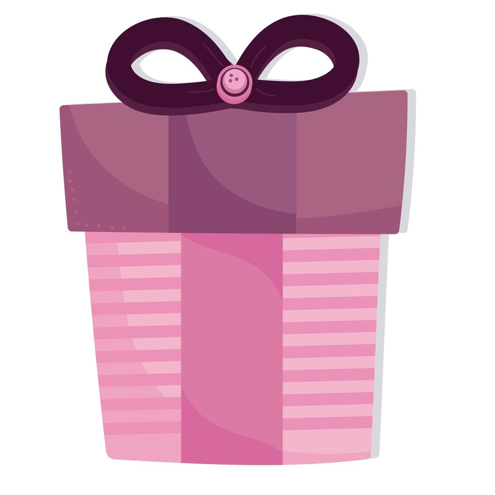 gift box cartoon decoration icon design vector
