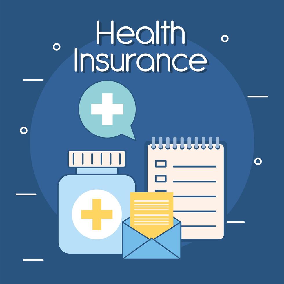 health insurance representation vector