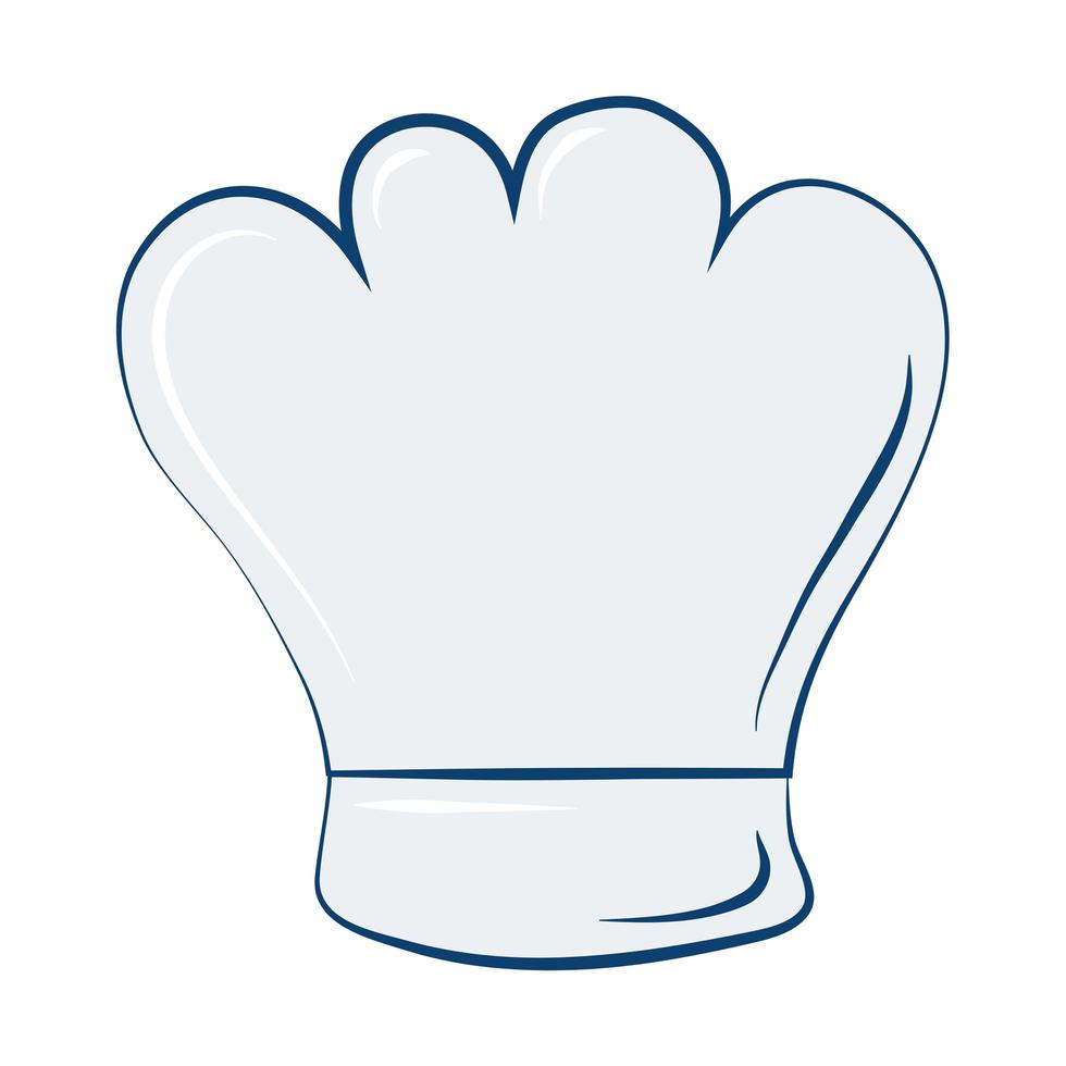 white baker hat vector