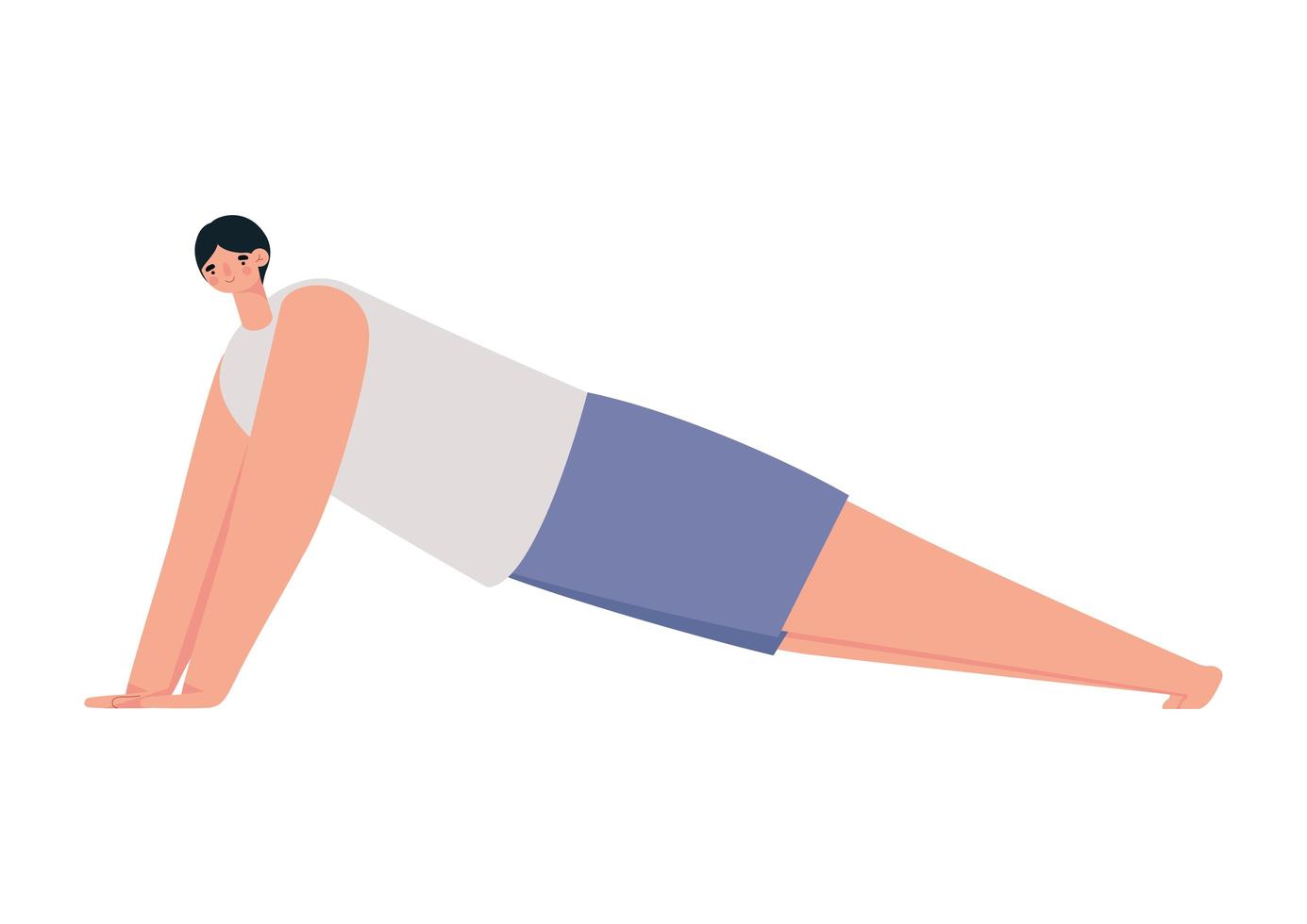 meditating man design vector