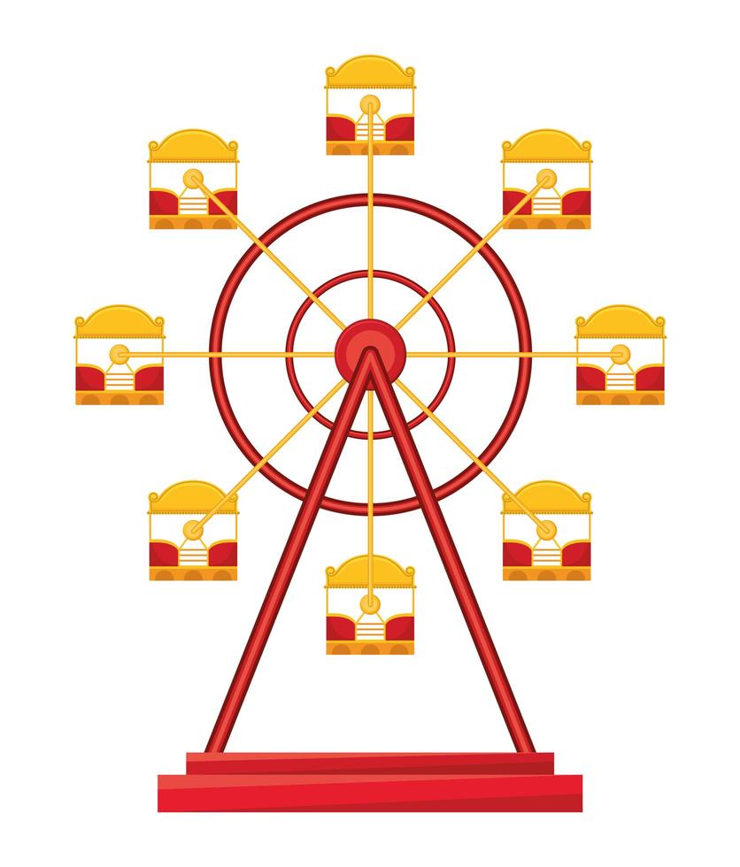 fair wheel illustration vector