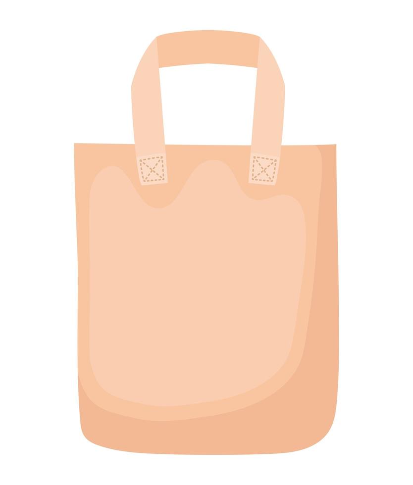 bonito icono de ecobag vector