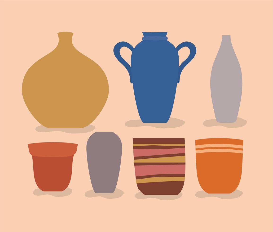 vases designs set vector