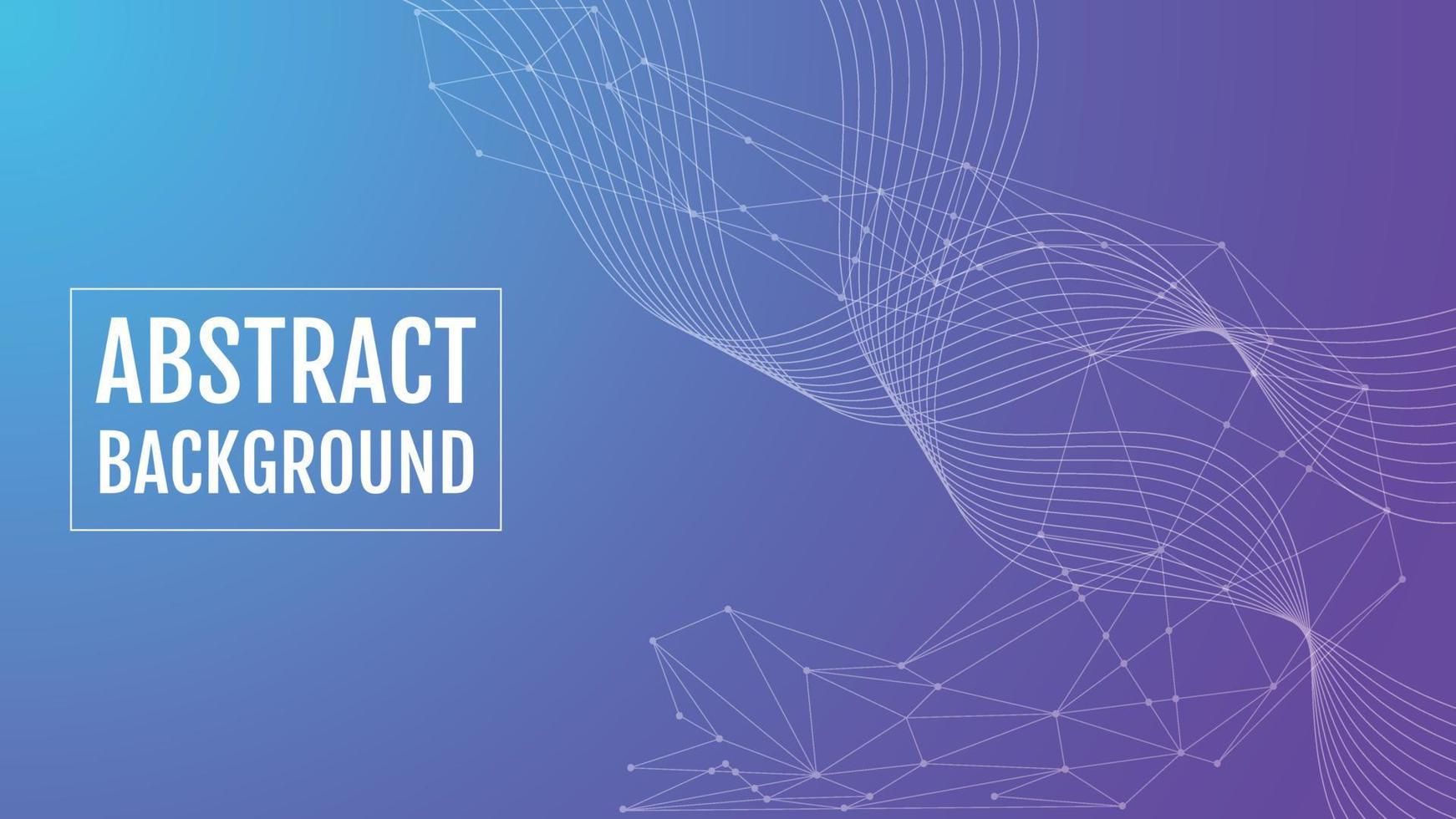 Abstract background, low poly with wavy background vector