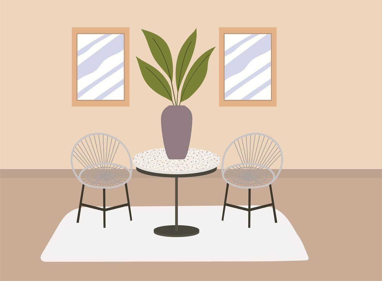 comfy home illustration vector