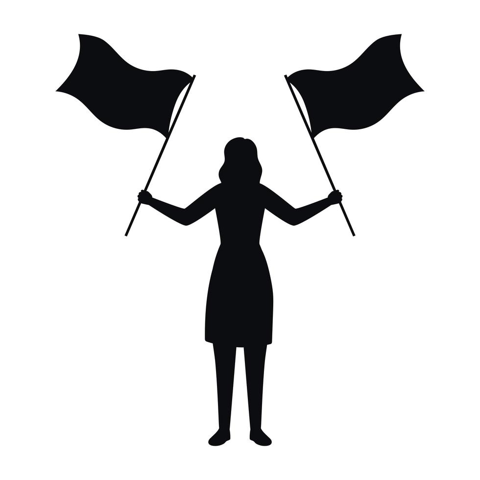 woman silhouette illustration vector