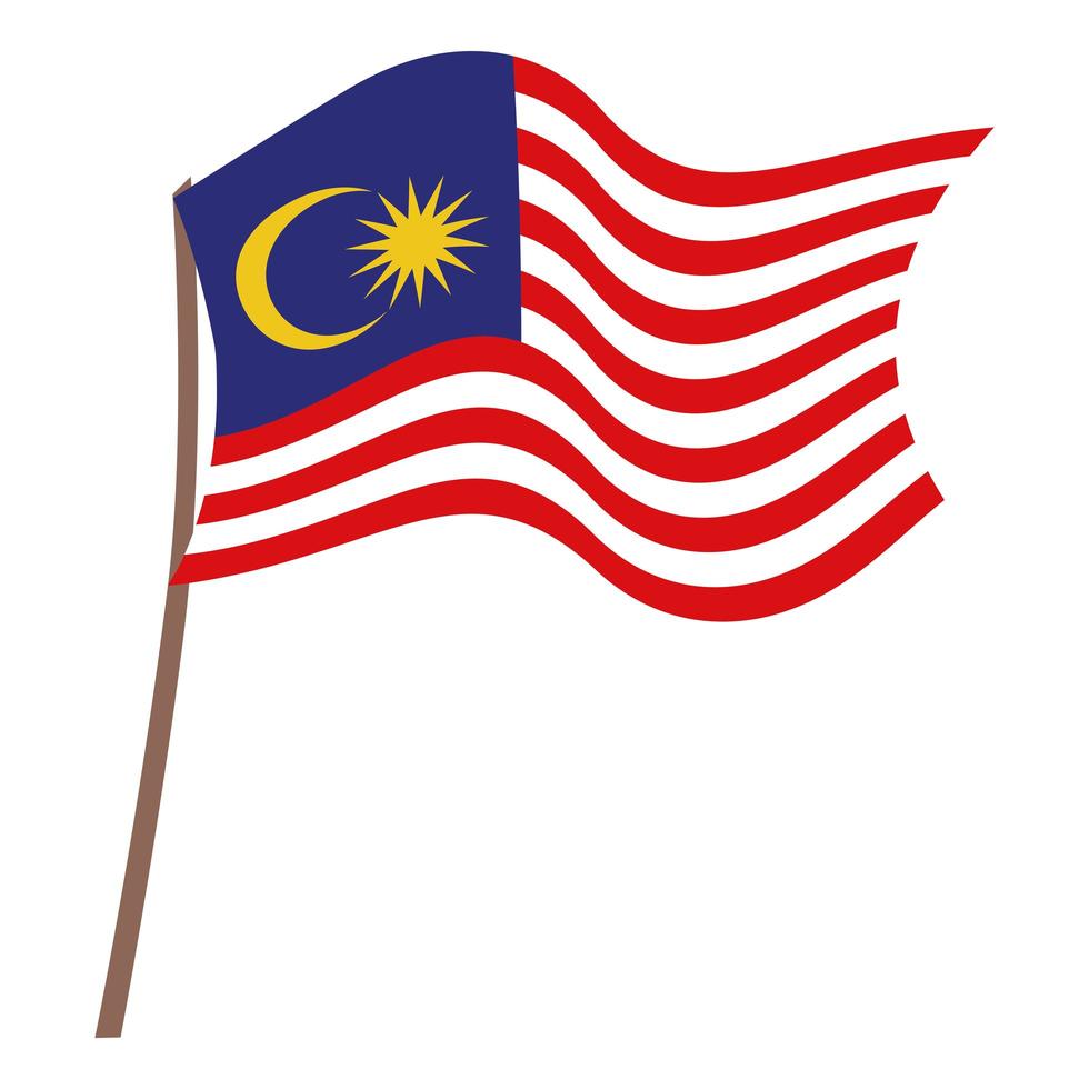 malaysia flag illustration vector