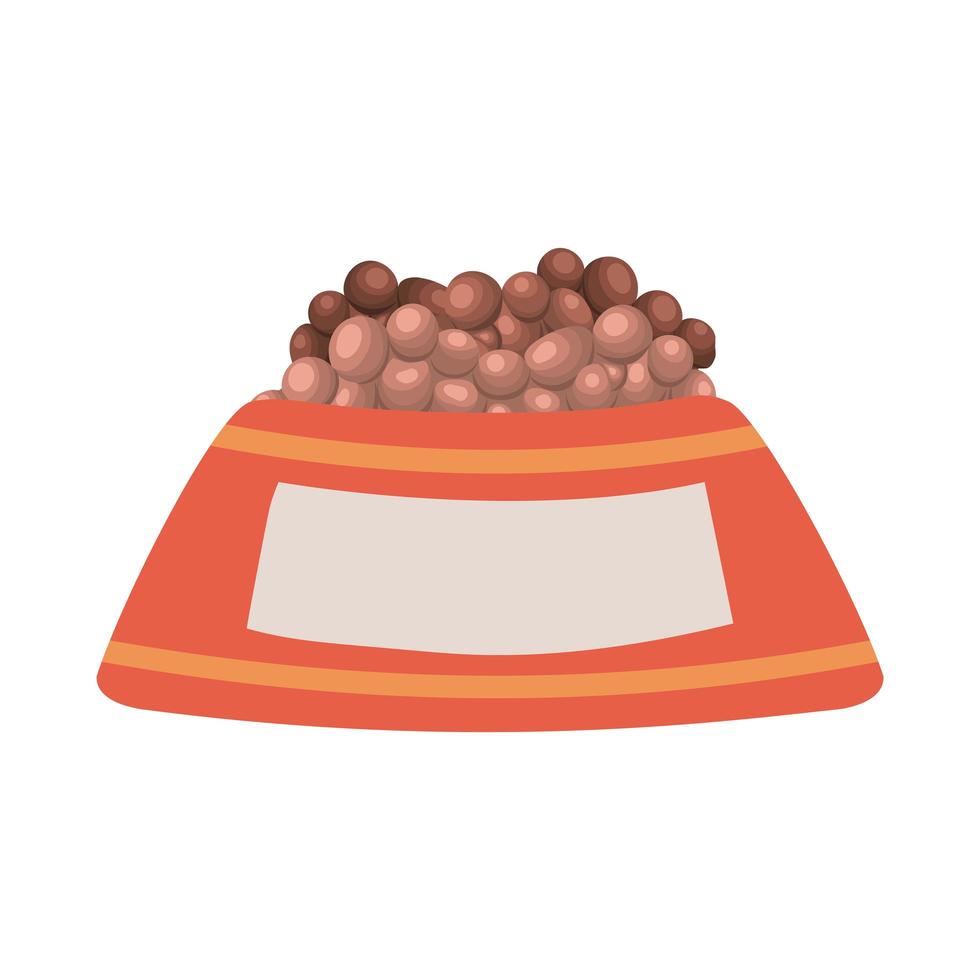 pet food bowl vector