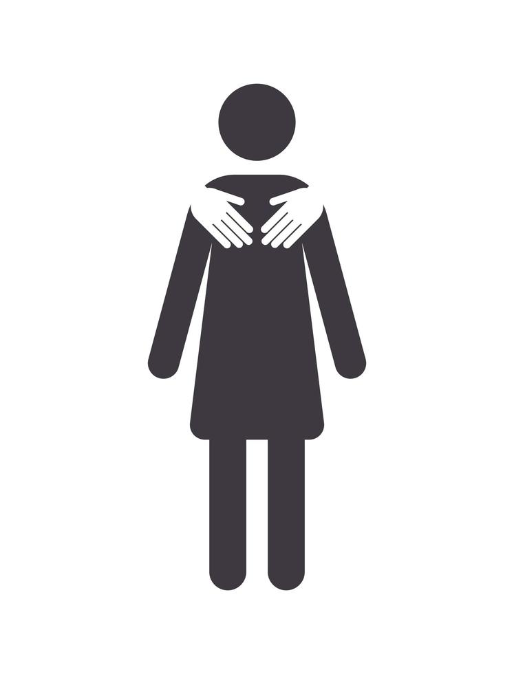 sexual violence design vector