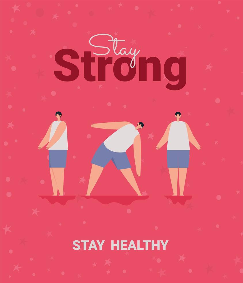 stay strong card vector