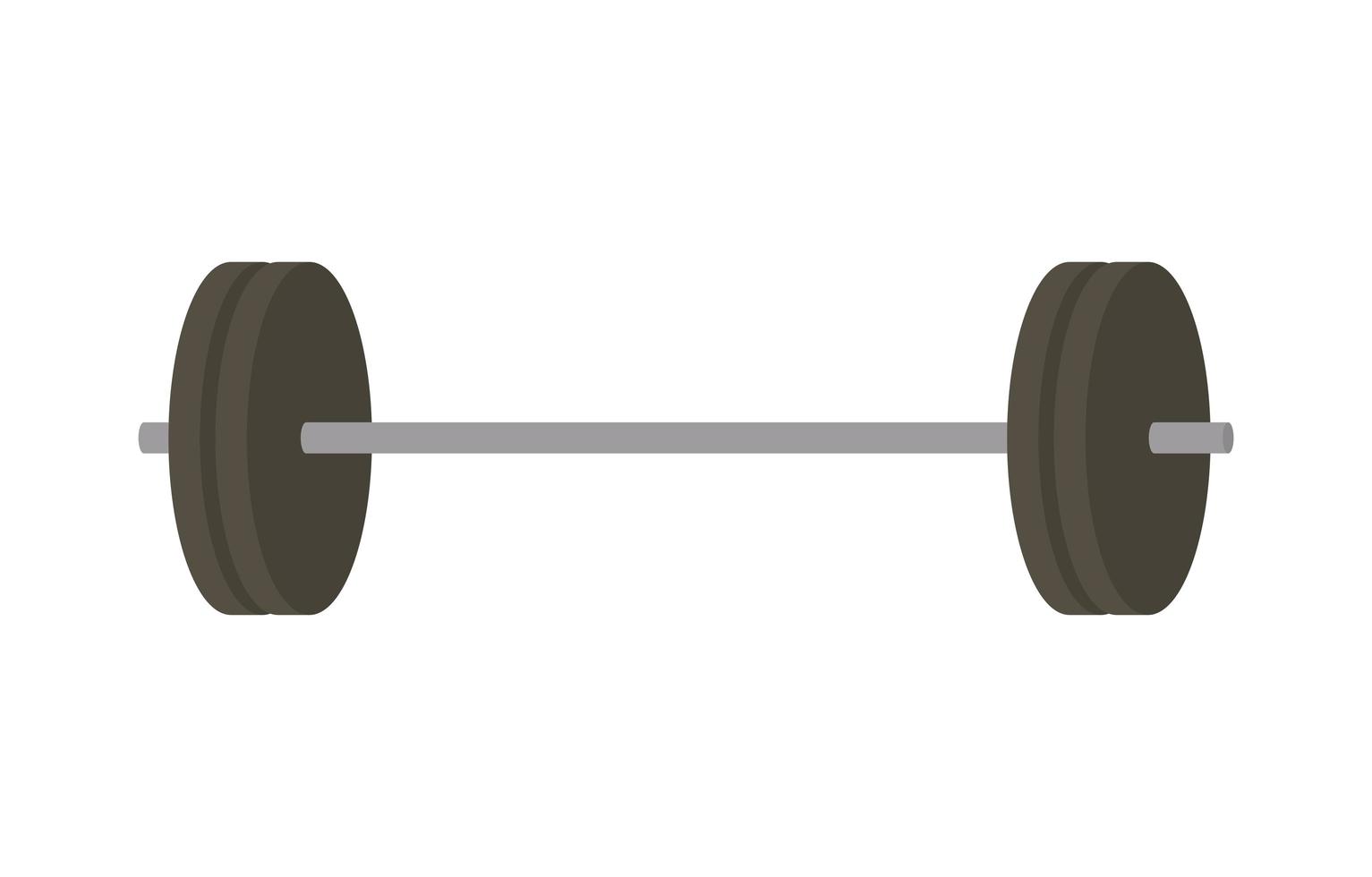 gym barbell design vector