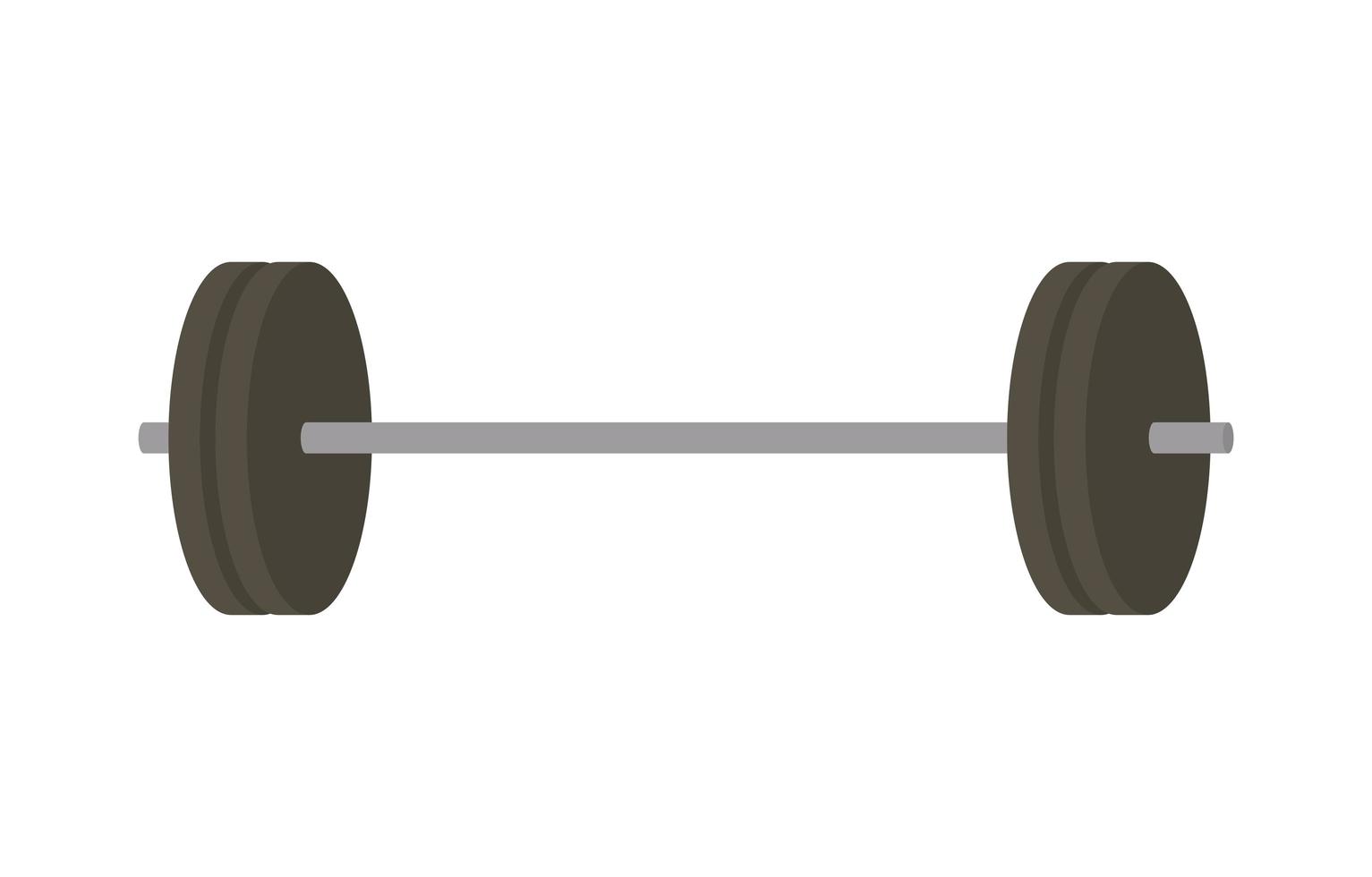 gym barbell design vector