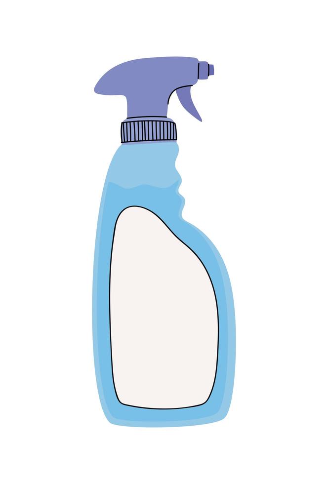 blue spray bottle vector