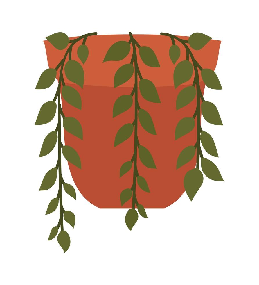 plant with vase vector