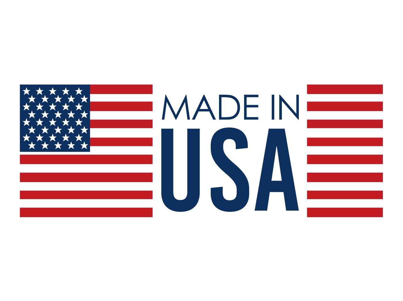 made in united states stamp vector