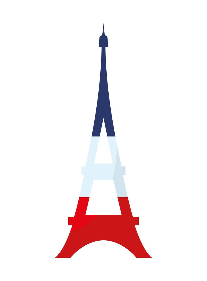 icono de la torre eiffel vector