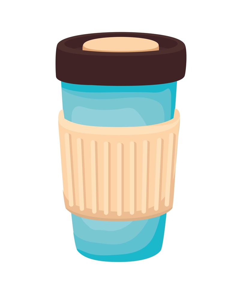 fancy water cup vector