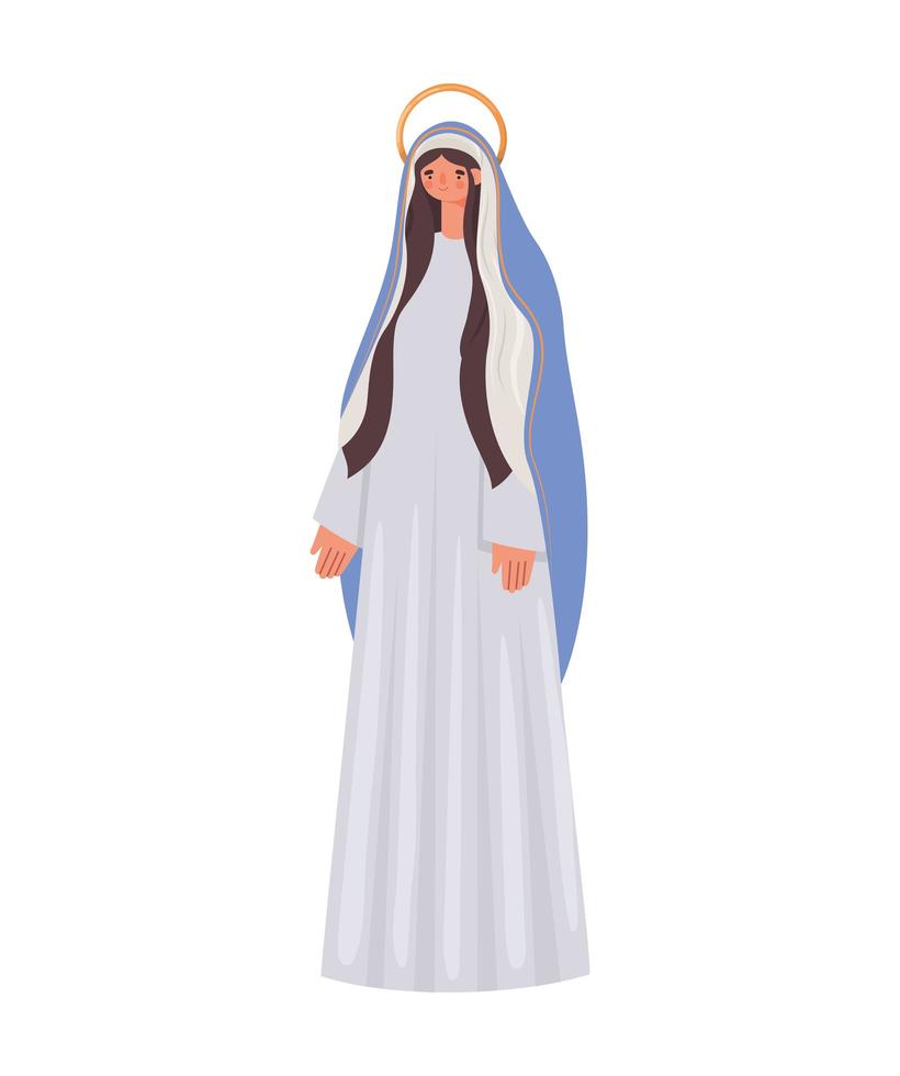 figure of holy mary vector