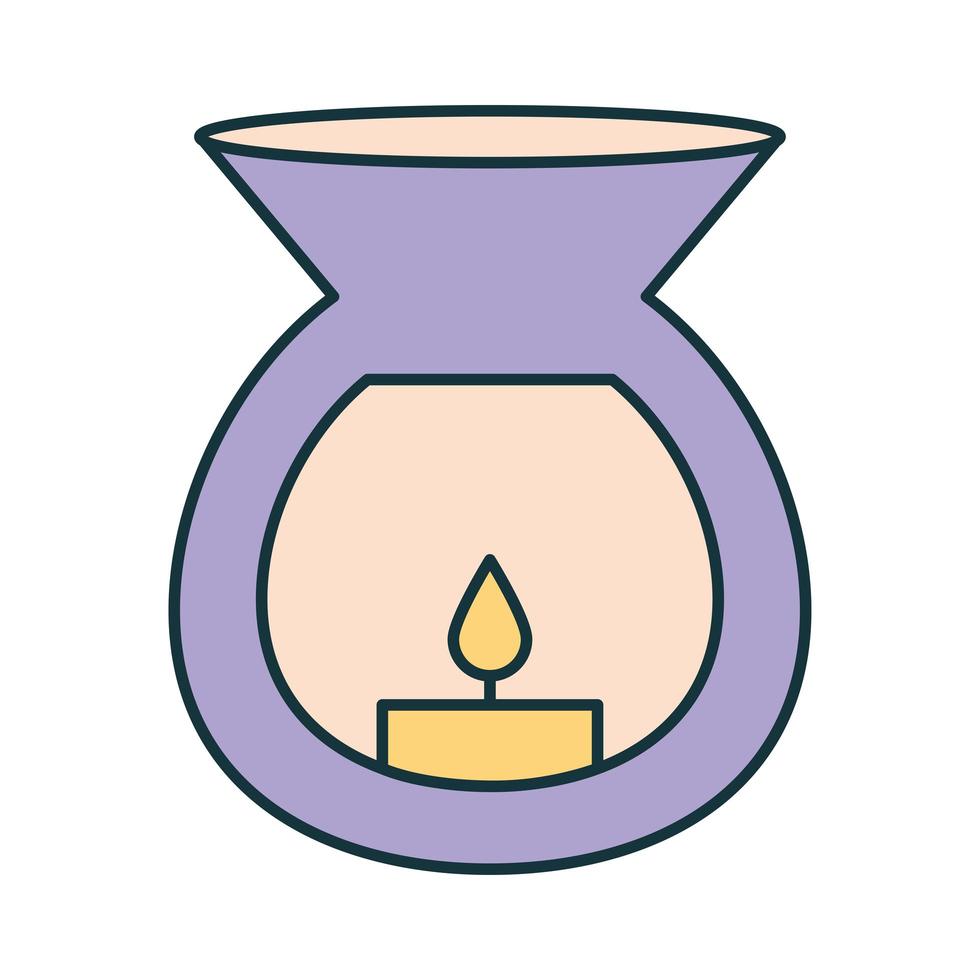 candle lamp design vector