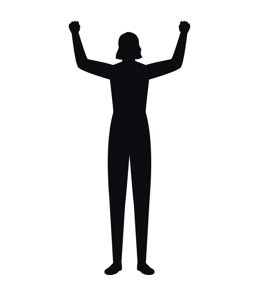 woman silhouette design vector